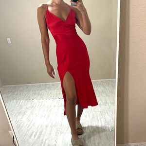 Bardot Revolve Slip Midi Dress